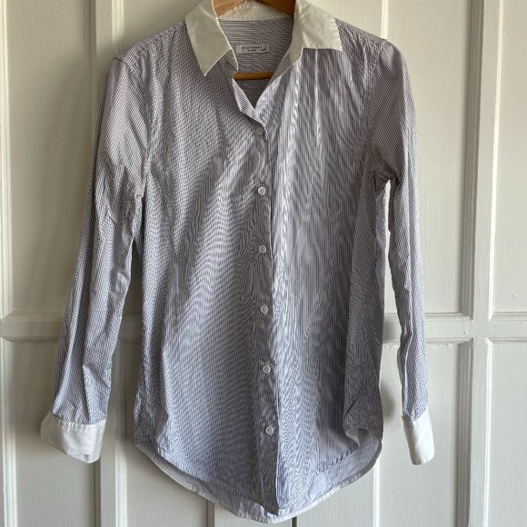 ✨SOLD✨ Equipment Striped Dress Shirt Sz XS - Picture 1 of 4